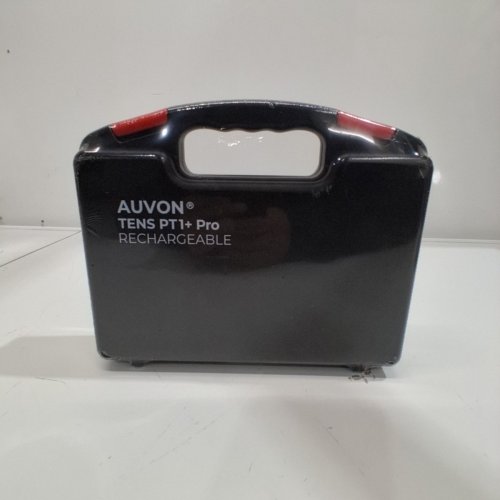 AUVON RECHARGEABLE TENS MACHINE WITH 8 CUSTOMIZABLE MODES 12 PADS AND CARRYING CASE - BLACK/SILVER (MODEL: CT15AB) image 2