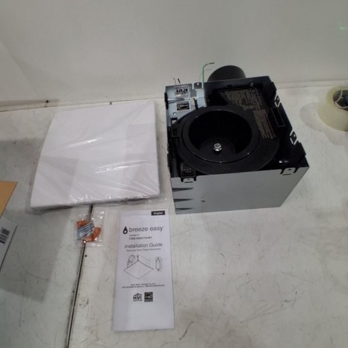 DEWSTOP BREEZE EASY SELECT CFM BATH VENTILATION FAN WITH AUTOMATIC HUMIDITY CONTROL - AIR & SOUNDS OPTIONS (UP TO 110CFM) - WHITE (MODEL: F300-5080110-W1) image 2