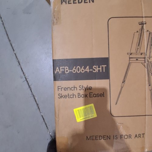 MEEDEN FRENCH STYLE SKETCH BOX EASEL -34" - BROWN (MODEL: AFB-6064-SHT) image 2