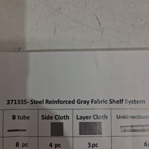 5-TIER STEEL REINFORCED FABRIC SHELF SYSTEM FREESTANDING STORAGE ORGANIZER RACK - GRAY (STYLE: 371335) image 2