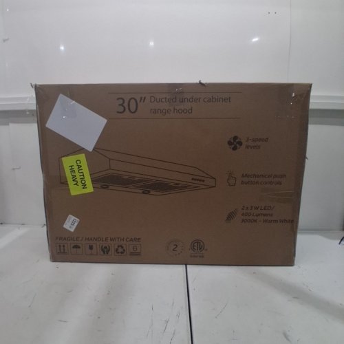 OVO UNDER THE CABINET RANGE HOOD WITH 3 SPEEDS - 700 CFM - 3000K - 30" - STAINLESS STEEL (MODEL: OV-1016) image 6