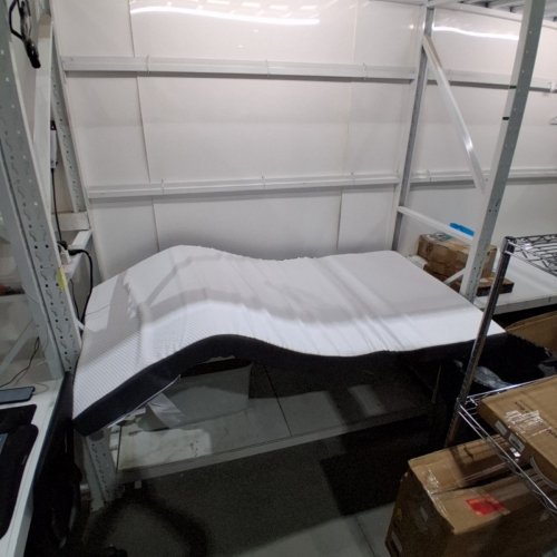 FOAM MATTRESS TOPPER - TWIN XL (37.5" X 79" X 4") - GREY/WHITE image 2