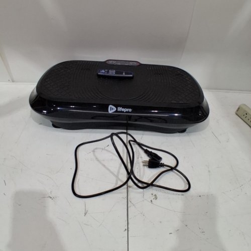 LIFEPRO WAVER VIBRATION PLATE EXERCISE MACHINE WITH HANDLES AND BANDS -BLACK (MODEL: WVR1010) image 3