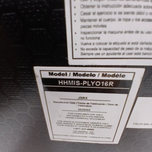 CAP BARBELL 3-IN-1 FOAM PLYOMETRIC BOX - 12"/14"/16" - BLACK (MODEL: HHMIS-PLY016R) image 2