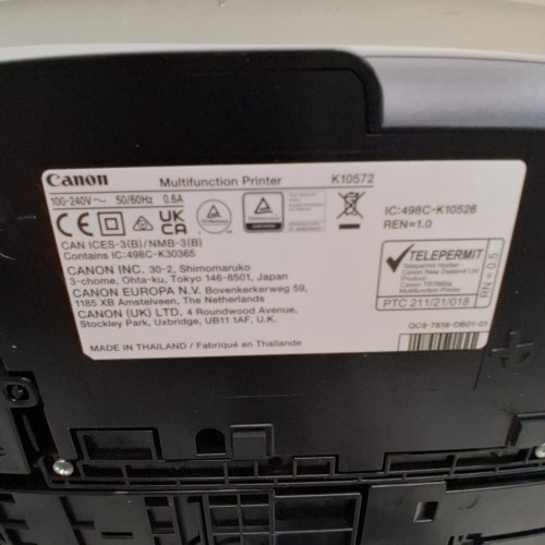 CANON PIXMA MULTIFUNCTION PRINTER - BLACK (MODEL: K10572 / TR7650) image 6