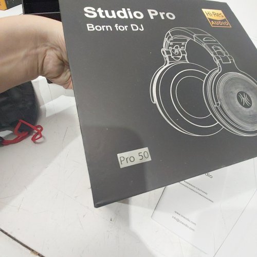 ONEODIO STUDIO PRO 50 WIRED STUDIO HEADPHONES - BLACK / RED (MODEL: PRO 50) image 2