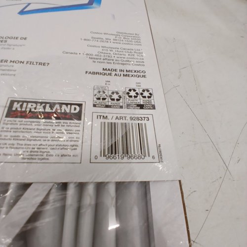 4PK KIRKLAND SIGNATURE HIGH PERFORMANCE FURNACE FILTERS - 16" X 25" X 1" - WHITE (MODEL: 928373) image 4