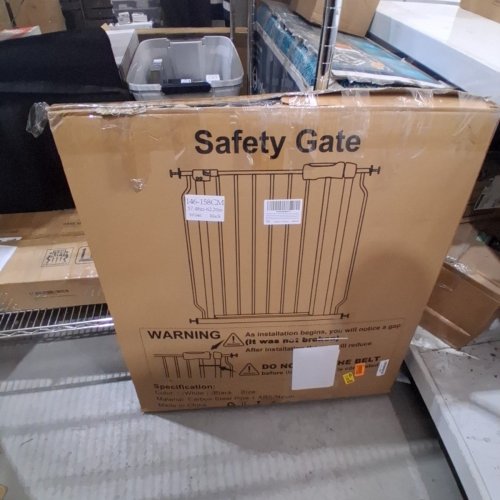 EXTRA WIDE PRESSURE MOUNT SAFETY GATE - 57.5"-62.2" WIDE - BLACK (MODEL: W046) image 4