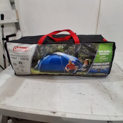 COLEMAN ARROWHEAD 8 PERSON OUTDOOR CAMPING TENT - 17FT X 10FT X 6FT - BLUE - (MODEL: 1010847) image 3