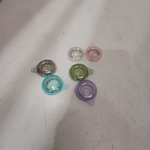 6PK HARD PLASTIC AIR TAG HOLDERS - ASSORTED COLOURS image 2