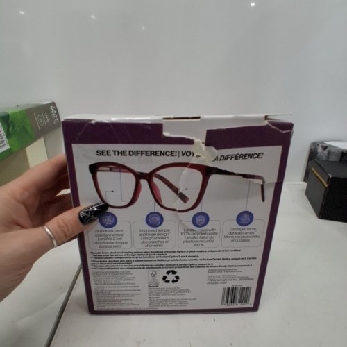 3PK FOSTER GRANT READING GLASSES WITH CASE - +1.50 - ASSORTED COLOURS image 3