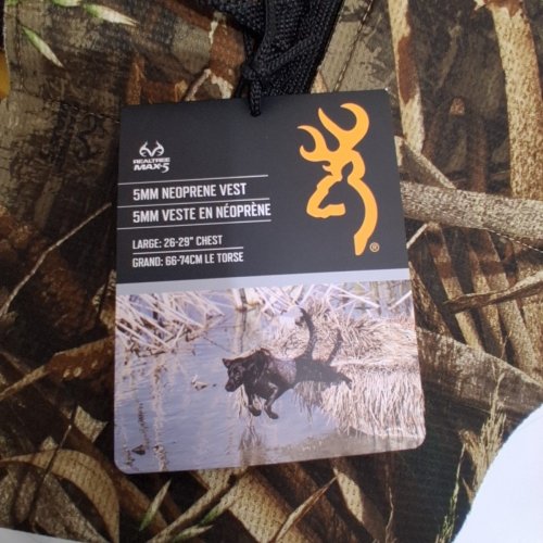 DOG BROWNING REALTREE 5 MM NEOPRENE VEST - LARGE - CAMO image 4