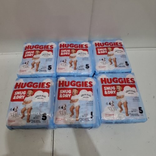 168PK HUGGIES SNUG & DRY DIAPERS - SIZE 5 image 2