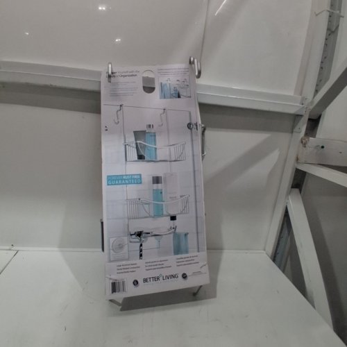BETTER LIVING PRODUCTS VENUS 3-TIER OVER THE SHOWER DOOR CADDY, 24" X 11.25" - GREY (MODEL: 13634) image 4