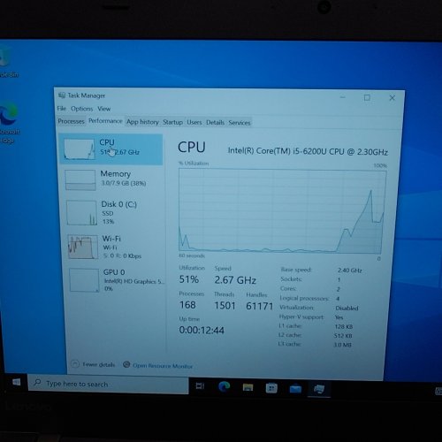 THINKPAD T460 LAPTOP INTEL CORE I5 6200U 8GB DDR3 RAM 128GB STORAGE image 3