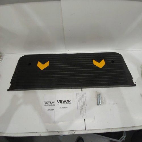HEAVY DUTY RUBBER CURB RAMP - 17" X 40" X 2" - BLACK (MODEL: KR-11) image 3