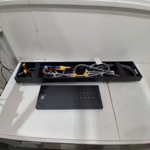 SIMPLE & LUXURY STAINLESS STEEL WATERFALL SHOWER PANEL TOWER SYSTEM WITH 5 MASSAGE BODY JETS SPRAYS AND HANDHELD SHOWER- MATTE BLACK (MODEL: BWEP19) image 3