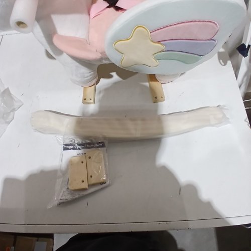 FUNLIO - RAINBOW FAIRY UNICORN ROCKING HORSE FOR TODDLERS 6 MONTHS TO 3 YEARS - 21.5" X 18" X 12" - WHITE - ( MODEL: FL-011) image 3