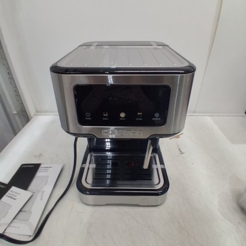 CHEFMAN EASY-BREW ESPRESSO MACHINE WITH ONE-TOUCH INTERFACE - 15 BAR - STAINLESS STEEL/BLACK (MODEL: RJ54-SS-15) image 2