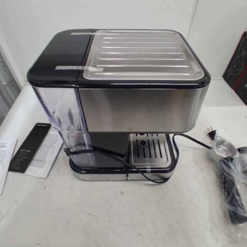 CHEFMAN EASY-BREW ESPRESSO MACHINE WITH ONE-TOUCH INTERFACE - 15 BAR - STAINLESS STEEL/BLACK (MODEL: RJ54-SS-15) image 8