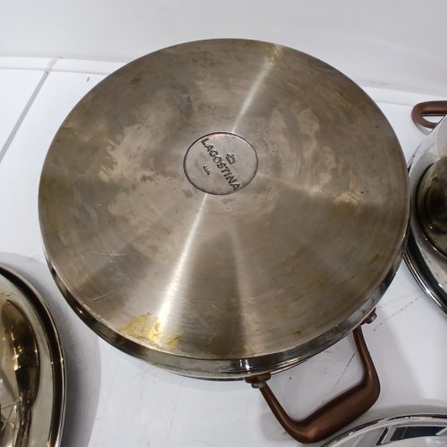 8PC LAGOSTINA FORTE STAINLESS STEEL POTS AND PAN SET - STAINLESS STEEL (MODEL: L933619212) image 4