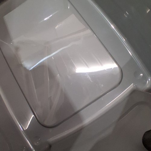 IRIS OPEN TOP CAT LITTER BOX KIT WITH SHIELD - 16" X 12" - GREY/CLEAR - (MODEL: CLH-12) image 4