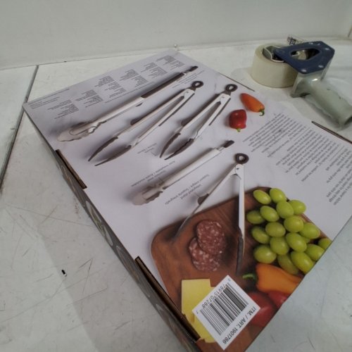 5PC PROGRESSIVE PREPWORKS TONG SET -GREY\SILVER image 3