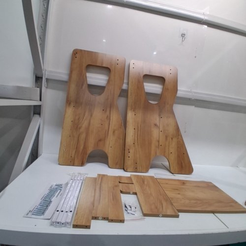 COSYLAND MULTIFUNCTIONAL KITCHEN STEP STOOL - NATURAL (MODEL: CS000178-1-CA) image 2