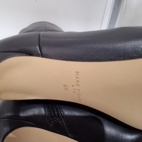 WOMEN'S MARC FISHER LTD QUINNIE KNEE-HIGH BOOTS - 6M - BLACK image 4
