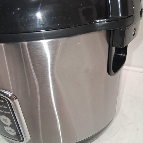 HAMILTON BEACH DIGITAL SIMPLICITY 2-14 CUP RICE COOKER AND FOOD STEAMER - SILVER (37548MN) image 4