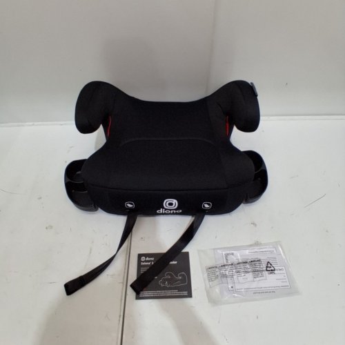 DIONO SOLANA 2 LATCH BACKLESS BOOSTER CAR SEAT WITH CUPHOLDERS AND REMOVABLE WASHABLE COVER - FOR KIDS 40-120LBS - CHARCOAL BLACK (MODEL: 32100-NA-01) image 3