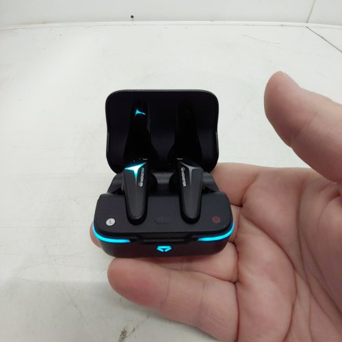 MONSTER MISSION V1 TWS BLUETOOTH WIRELESS CHARGING EARBUDS | NOISE CANCELLING | LIGHTING EFFECTS - BLACK/BLUE - (MODEL: MH7200222) image 2