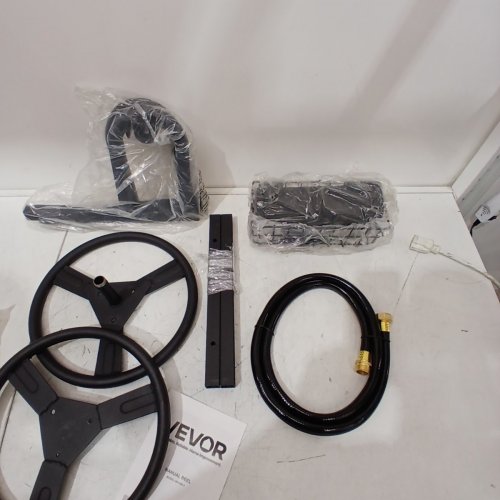 WALL MOUNTED GARDEN HOSE REEL WITH BASKET - HOLDS 125FT - BLACK (MODEL: HR-026-1) image 4
