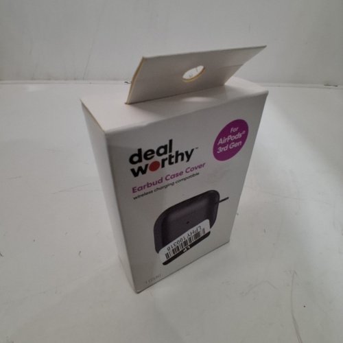 DEALWORTHY AIRPODS CASE WITH WIRELESS CHARGING COMPATIBILITY - FOR APPLE AIRPODS 3RD GEN - BLACK image 2