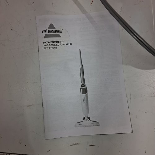 BISSELL POWERFRESH STEAM MOP - WHITE/BLUE (MODEL: 1940B) image 7
