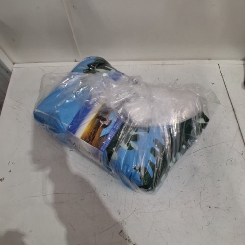 BELOW ZERO 2-IN-1 WEARABLE HOODED OUTDOOR BLANKET - 54" X 76" - GREEN/BLUE (MODEL: 1896292) image 5