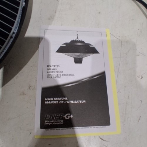 ENER-G+ CEILING PATIO HEATER - 1500W / 5100 BTU - BLACK (HEA-21723) image 4