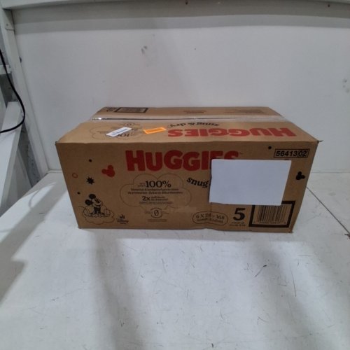 168PK HUGGIES SNUG & DRY BABY DIAPERS - SIZE 5 (27+ LBS) image 4