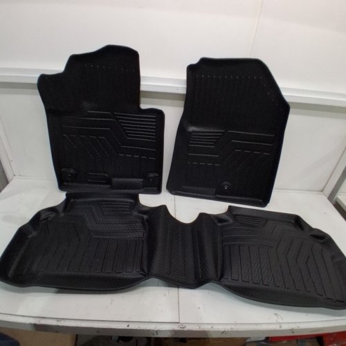 3PC CACARTIST ALL WEATHER FLOOR LINER MATS FOR 2023-2026 KIA SPORTAGE - BLACK image 2
