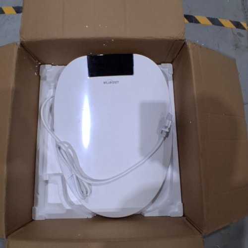 WLJBIDET ELONGATED SMART BIDET TOILET SEAT WITH HEAT/DRYER & NIGHTLIGHT - 18.5" - WHITE - (MODEL: WLJ-O80KL ) image 3