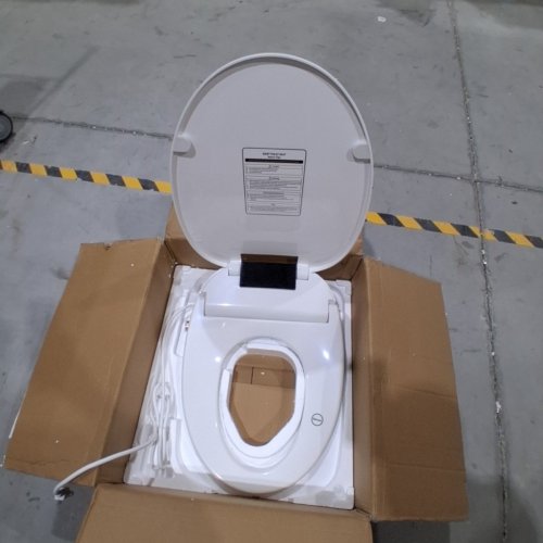 WLJBIDET ELONGATED SMART BIDET TOILET SEAT WITH HEAT/DRYER & NIGHTLIGHT - 18.5" - WHITE - (MODEL: WLJ-O80KL ) image 5
