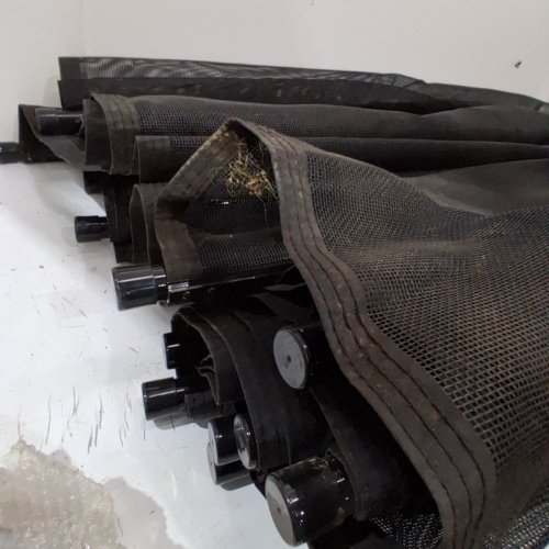 REMOVABLE PVC MESH POOL SAFETY FENCE WITH ALUMINUM POLES - 4FT X 48FT - BLACK (MODEL: NLSF448) image 3