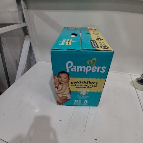 132PK PAMPERS SWADDLERS DIAPERS - SIZE 3 image 2