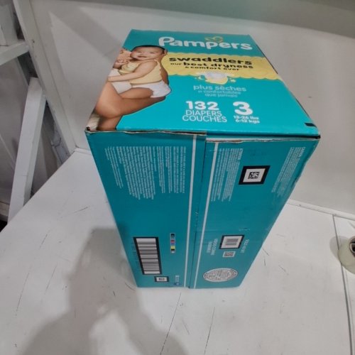 132PK PAMPERS SWADDLERS DIAPERS - SIZE 3 image 3