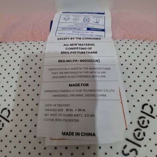 HULOO SLEEP THICK ELASTI-FOAM NON SLIP BABY PLAY MAT - 39" X 59" - PINK image 2