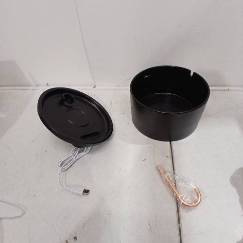 CERAMIC PET CAT WATER FOUNTAIN, AUTOMATIC WATER DISPENSER FOR ANIMALS - 2.1 L - BLACK image 2