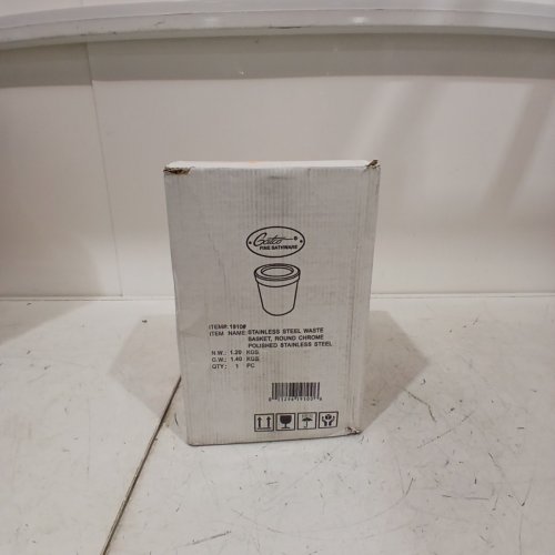 GATO STAINLESS STEEL WASTE BASKET - 2.9 GAL - CHROME (ITEM: 1910) image 5
