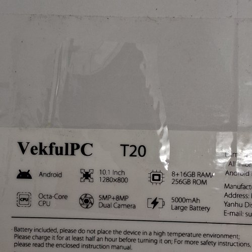 3PC VEKFULPC 10" ANDROID TABLET SET WITH BLUETOOTH MOUSE AND KEYBOARD, FLIP CASE, STAND, AND STYLUS - GREY (MODEL: T20) image 11