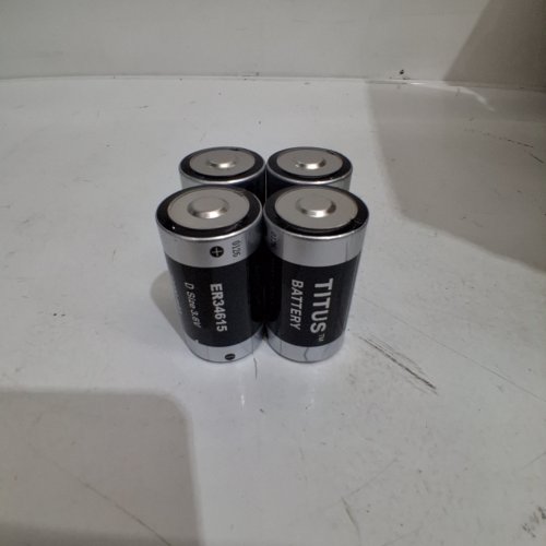 4 TITUS D SIZE BATTERIES - 3.6 V (MODEL: ER34615) image 2
