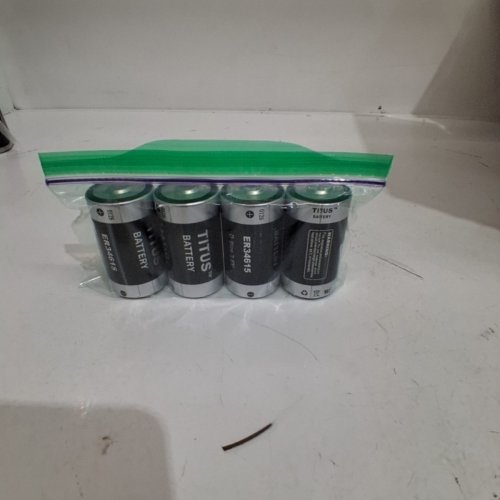 4 TITUS D SIZE BATTERIES - 3.6 V (MODEL: ER34615) image 5